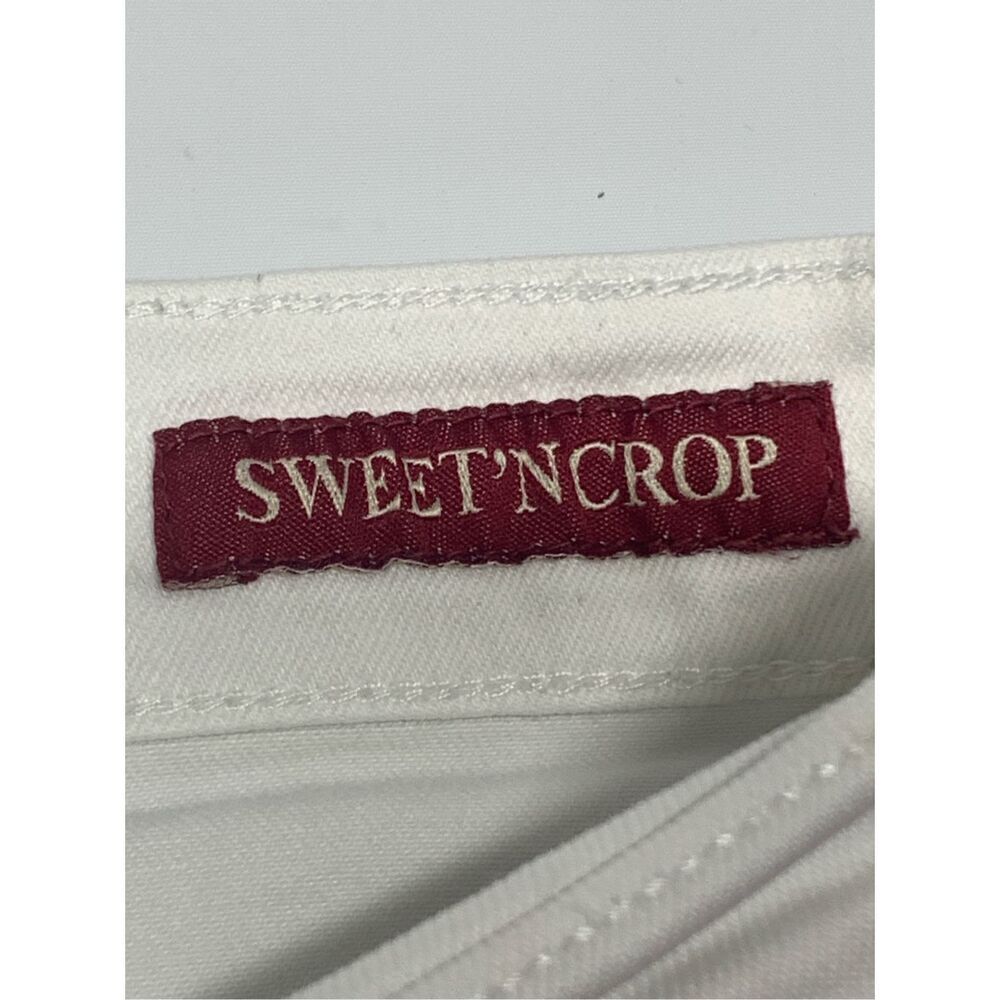 006 lucky brand white denim jean sweet’n crop size 10/30 - Picture 5 of 8